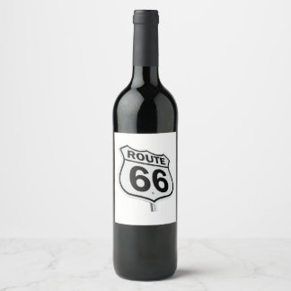 Rótulo De Garrafa De Cerveja Rota 66 Frasco de Vinho