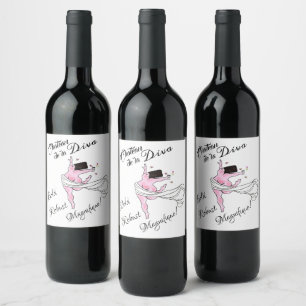 Rótulo De Garrafa De Cerveja Rótulo "Chateau de la DIVA"