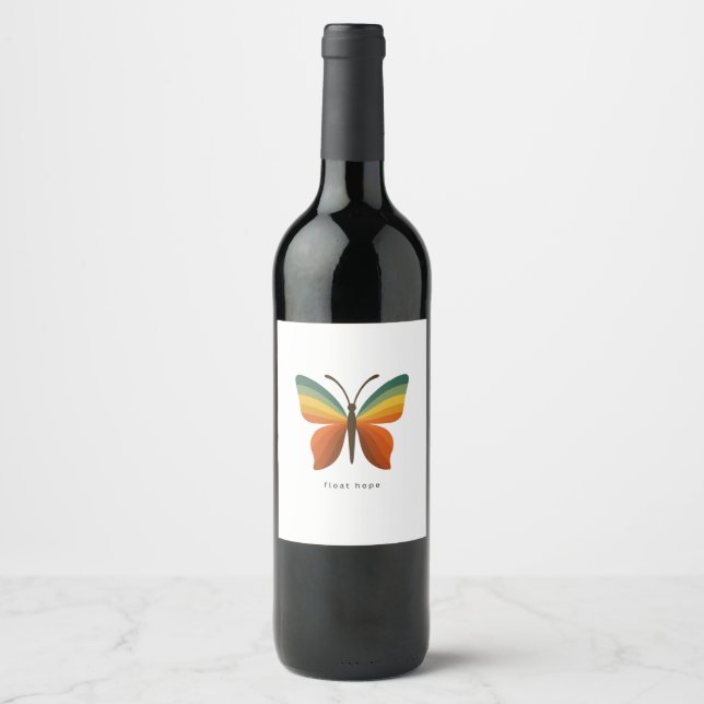 Rótulo De Garrafa De Cerveja Rótulo de Alimentos e Bebidas Float Hope Rainbow B (Frente)