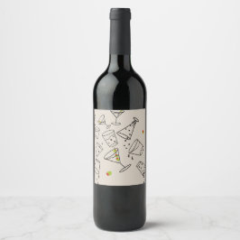 Rótulo De Garrafa De Cerveja Rótulo de Bebidas com Vinho