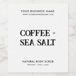 Rótulo De Garrafa De Cerveja Rótulo de produto branco elegante com depuração co