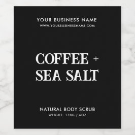 Rótulo De Garrafa De Cerveja Rótulo de produto preto elegante com depuração cor