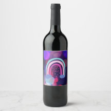 Rótulo de Vinho Amor Arco-íris