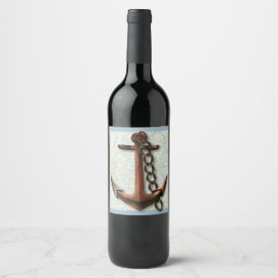 Rótulo De Garrafa De Cerveja Rótulo de Vinho Âncora
