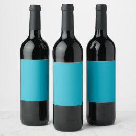Rótulo De Garrafa De Cerveja Rótulo de Vinho Azul Céu Rico e Brilhante