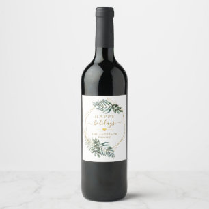 Rótulo De Garrafa De Cerveja Rótulo de Vinho Botânico de Natal específico do