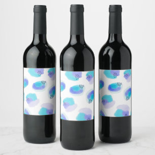 Rótulo De Garrafa De Cerveja Rótulo de Vinho Brushstrokes
