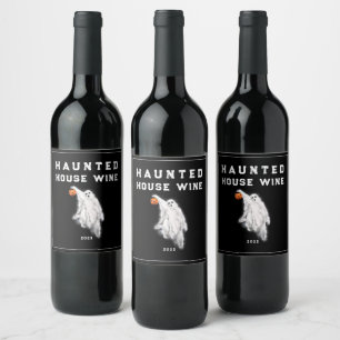 Rótulo De Garrafa De Cerveja Rótulo de Vinho da Casa do Halloween