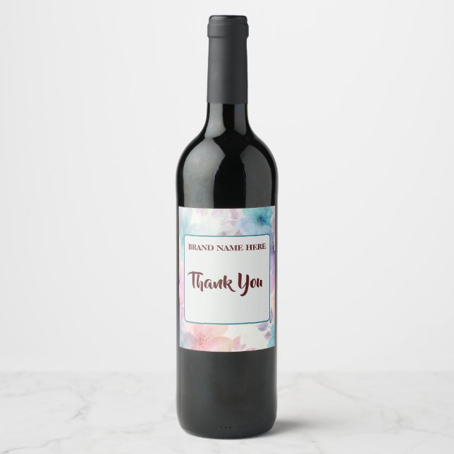 Rótulo De Garrafa De Cerveja Rótulo de Vinho de Agradecimento – Presente de Apr (Frente)