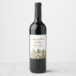 Rótulo De Garrafa De Cerveja Rótulo de vinho de aventura de animal de veado Ban