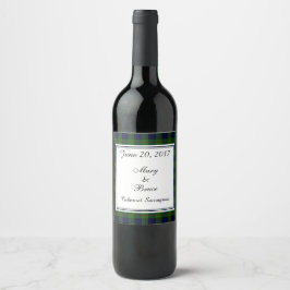 Rótulo De Garrafa De Cerveja Rótulo de Vinho de Casamento da Escócia Dundas