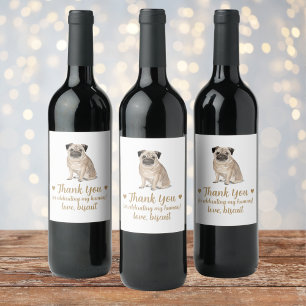 Rótulo De Garrafa De Cerveja Rótulo de Vinho de Casamento de Cães Personalizado