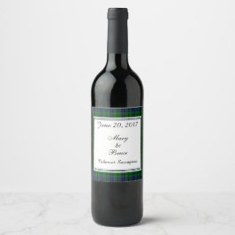 Rótulo De Garrafa De Cerveja Rótulo de Vinho de Casamento Escocês Austin
