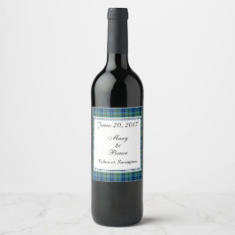 Rótulo De Garrafa De Cerveja Rótulo de Vinho de Casamento escocês do Keith
