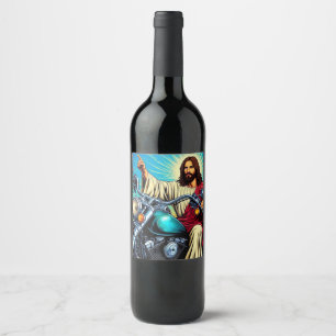 Rótulo De Garrafa De Cerveja Rótulo de vinho de Jesus!