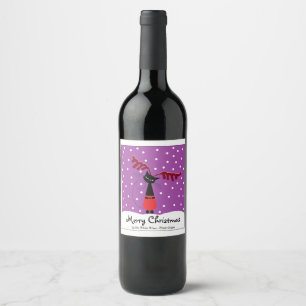 Rótulo De Garrafa De Cerveja Rótulo de Vinho de Natal para Ramos