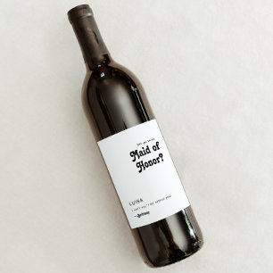 Rótulo De Garrafa De Cerveja Rótulo de Vinho de Proposta Retroativa Moderna