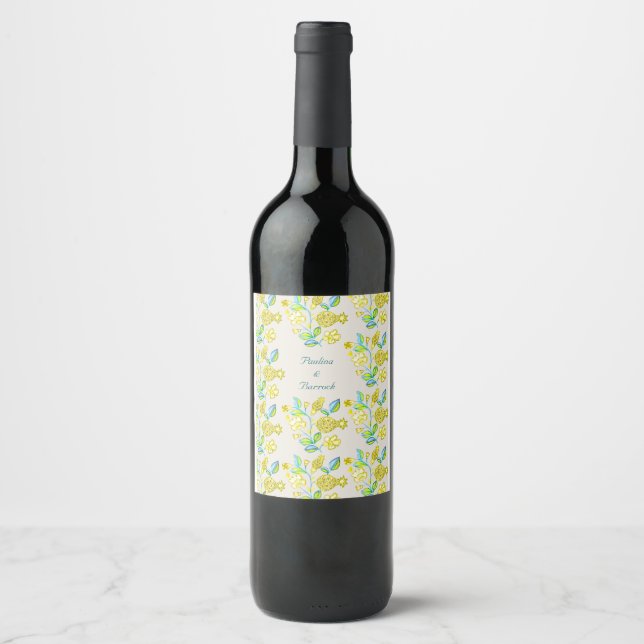 Rótulo De Garrafa De Cerveja rótulo de vinho de romã (Frente)