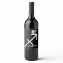 Rótulo de Vinho de Sagitário