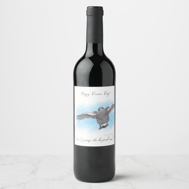 Rótulo De Garrafa De Cerveja rótulo de vinho Dia do Divórcio Feliz (Frente)