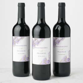Rótulo De Garrafa De Cerveja Rótulo de Vinho do Casal de Ouro lavanda