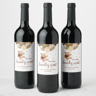 Rótulo De Garrafa De Cerveja Rótulo de Vinho do Chá de fraldas de Espera do U