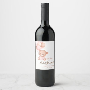 Rótulo De Garrafa De Cerveja Rótulo de Vinho do Chá de fraldas de Espera do Urs