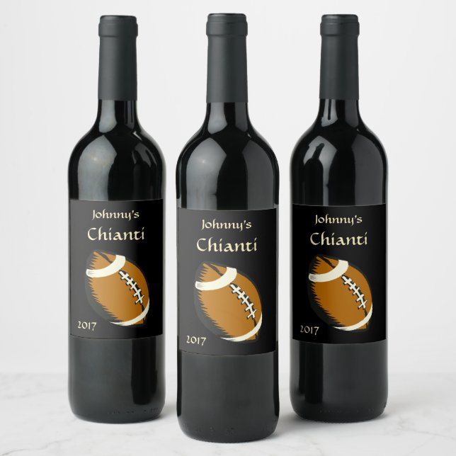 Rótulo De Garrafa De Cerveja Rótulo de Vinho do Esporte Negro e Brown (Garrafas)