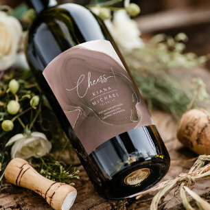 Rótulo De Garrafa De Cerveja Rótulo de Vinho do Tipo Casamento de Fluxo de Tin