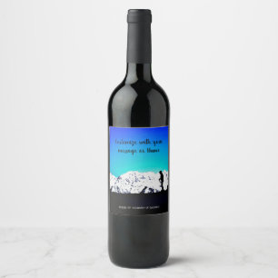 Rótulo De Garrafa De Cerveja Rótulo de Vinho dos Alpes Austríacos