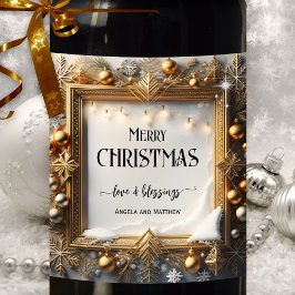 Rótulo De Garrafa De Cerveja Rótulo de Vinho Festivo Tradicional