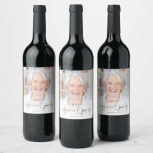 Rótulo De Garrafa De Cerveja Rótulo de Vinho para Festa de Aposentadoria com So