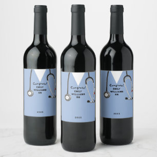 Rótulo De Garrafa De Cerveja Rótulo de Vinho para Festa de Formatura da Escola