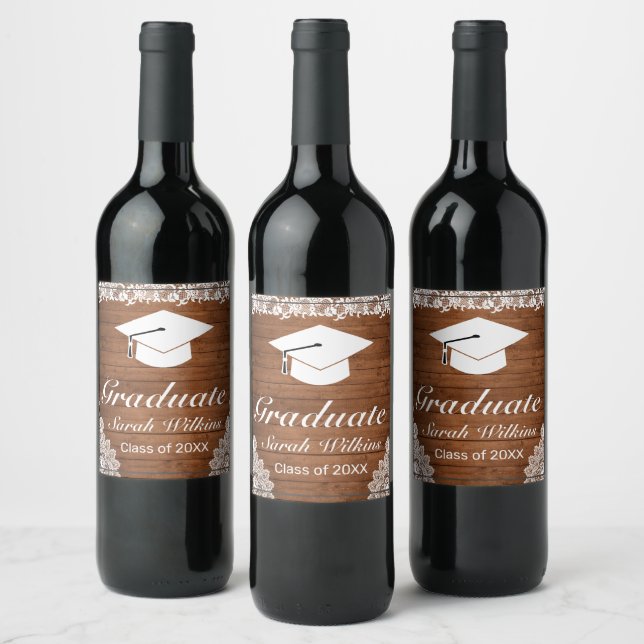 Rótulo De Garrafa De Cerveja Rótulo de Vinho para Formatação Rústica de Madeira (Garrafas)