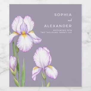 Rótulo De Garrafa De Cerveja Rótulo de Vinho para um Casamento Moderno. 