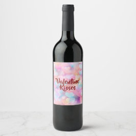 Rótulo De Garrafa De Cerveja Rótulo de Vinho Pastel Amor & Romance do Dia dos N