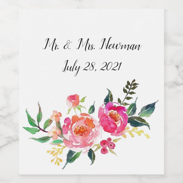 Rótulo De Garrafa De Cerveja Rótulo de vinho personalizado (Rótulo Único)