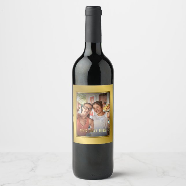 Rótulo De Garrafa De Cerveja Rótulo de Vinho Personalizado (Frente)
