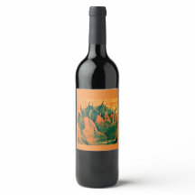 Rótulo de Vinho Personalizado Cactus