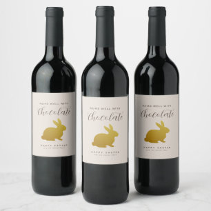 Rótulo De Garrafa De Cerveja Rótulo de Vinho Personalizado Da Páscoa Do Quic