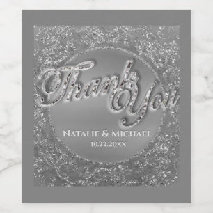 Rótulo De Garrafa De Cerveja Rótulo de Vinho Personalizado da Pilha de Prata Mo