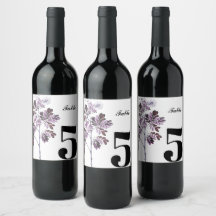 Rótulo de vinho personalizado Elegante Rótulo de m