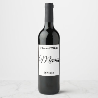 Rótulo De Garrafa De Cerveja Rótulo de Vinho Personalizado para Formatura Foto