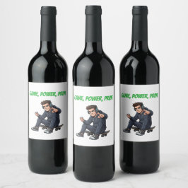 Rótulo De Garrafa De Cerveja Rótulo de Vinho Ryder Game Power Pride – Estilo Ur