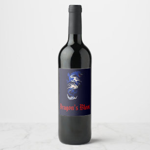 Rótulo De Garrafa De Cerveja Rótulo do frasco de sangue do dragão
