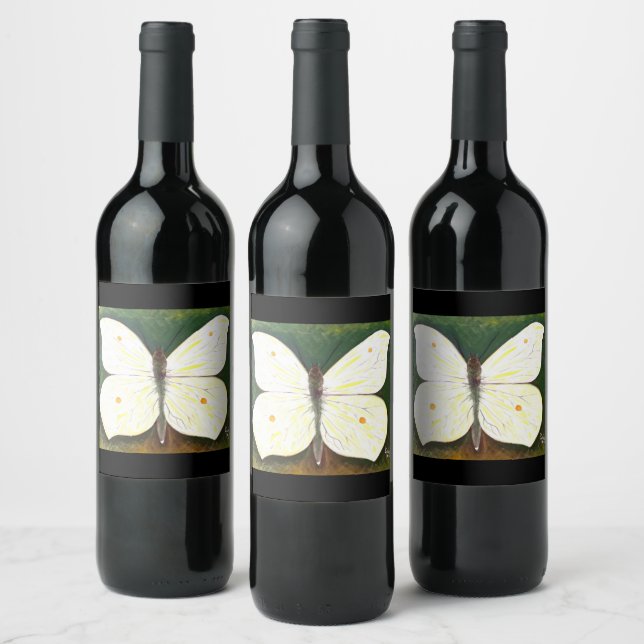 Rótulo De Garrafa De Cerveja Rótulo do vinho borboleta (Garrafas)