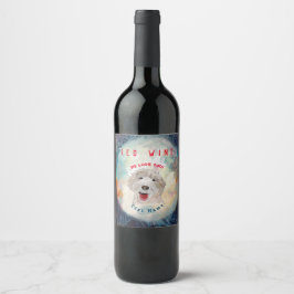 Rótulo De Garrafa De Cerveja RÓTULO DO VINHO Cão e Texto em Labradoododó