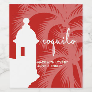 Rótulo De Garrafa De Cerveja Rótulo do Vinho da Palmeira Coquito