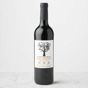 Rótulo De Garrafa De Cerveja Rótulo do Vinho das Florestas Assombradas