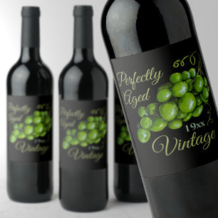 Rótulo De Garrafa De Cerveja Rótulo do Vinho das Uvas